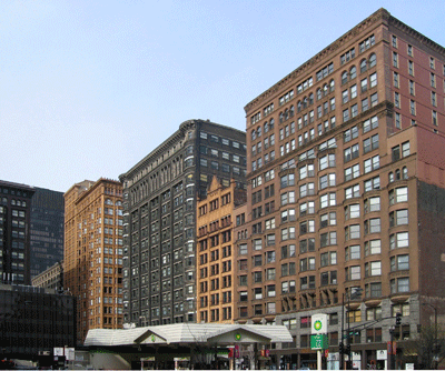 The South Loop's historic S. Dearborn Street - Image by Jeremy A.